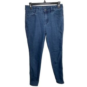 PrAna Oday Jean Womens Indigo Fitted Skinny Blue Jeans sz 4R Denim